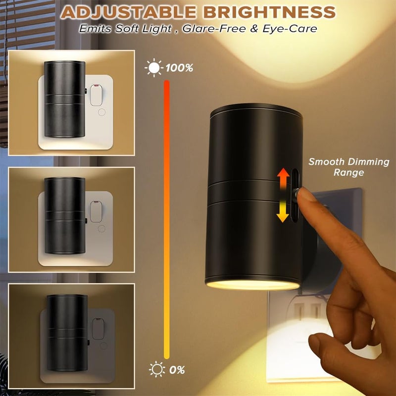Yakiter Night Light with Dusk to Dawn Sensor, Adjustable Brightness, Soft White 3000K - Image 3