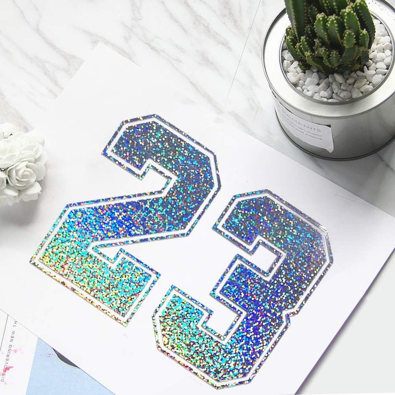 TECKWRAP Sparkle Holographic Silver Vinyl Glitter Permanent Chrome Adhesive Vinyl 1ft x 5ft - Image 4