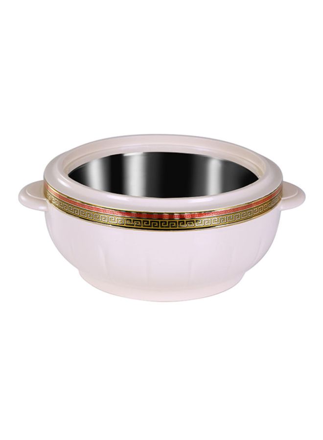 Royalford Classic Casserole White with Gold 1200ml - Image 3