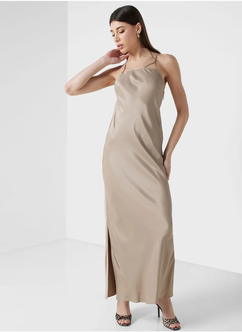 CALVIN KLEIN Strap Sequin Detail Dress