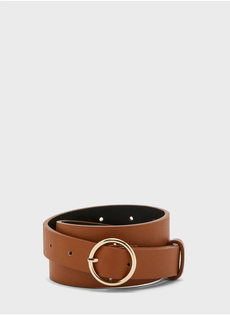 Ginger Round Buckle Belt