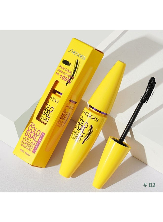 SHEDOES The Colossal Volum Express Mascara,Large Capacity Mascara, Quick Drying, Water-Resistant Sweat-Proof, Easy-to-Remove Mascara Black - 10ML - Image 2