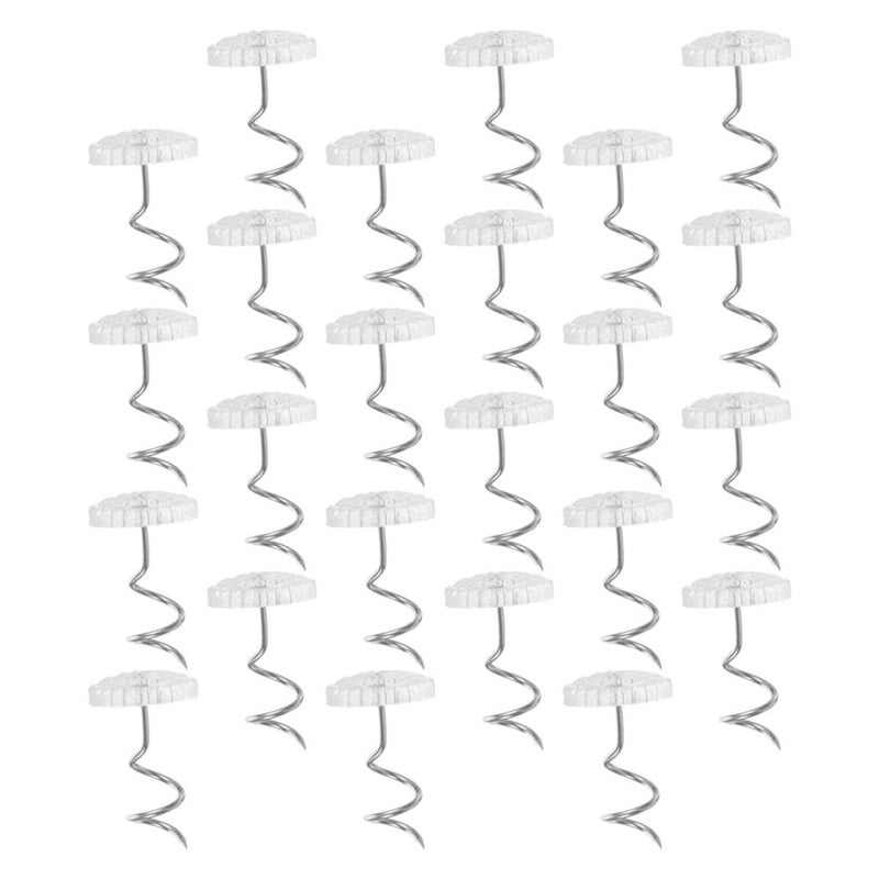 50 Pcs Plastic Spiral Sofa Tacks Anti Slip Furniture Pins For Bed Sheet Fastening Home Bedding - Image 2
