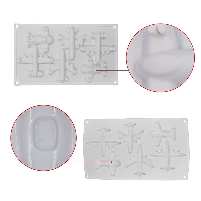 TUKE Airplane Silicone Mold DIY Party Cupcake Topper Fondant Cake Decorating Tools Candy Clay Chocolate Gumpaste Molds 1PCS - Image 3