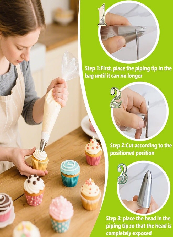 Suuker 1M Piping Tips, Stainless Steel Large Star Piping Tips Set, Cupcake Pastry Tips for Cookie and Cake Decorating, DIY Cream, 5 Pieces - Image 5