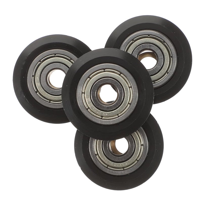 4pcs Printer Parts Passive Round Roller Printer Pulley Wheels Metal Bearings - Image 1