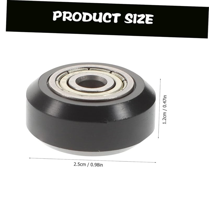 4pcs Printer Parts Passive Round Roller Printer Pulley Wheels Metal Bearings - Image 2