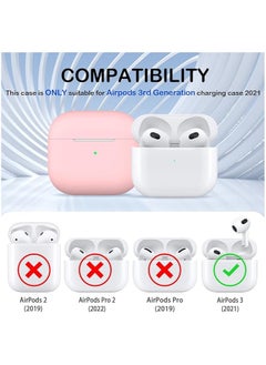 wexon Protective Shockproof Silicone Case Cover for Apple AirPods 3 Pink  - Image 3