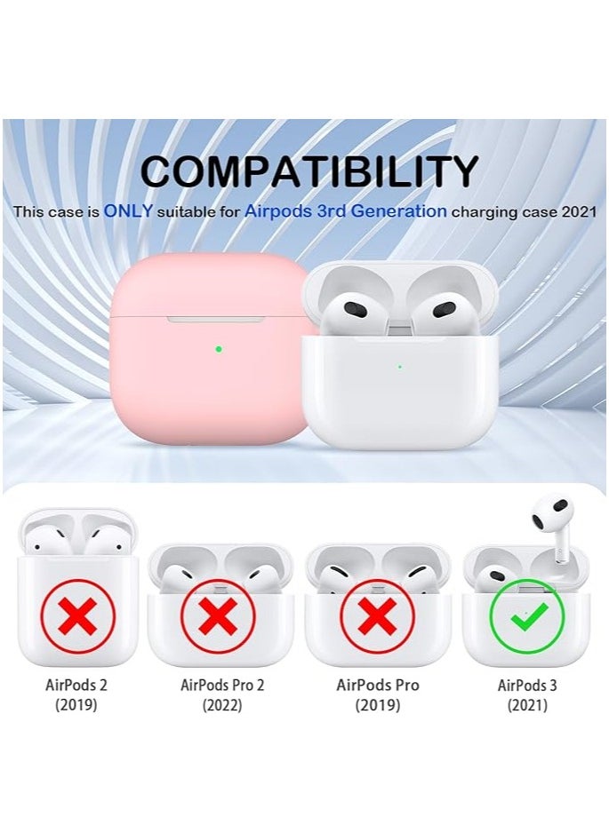 wexon - Protective Shockproof Silicone Case Cover for Apple AirPods 3 Pink - Image 1