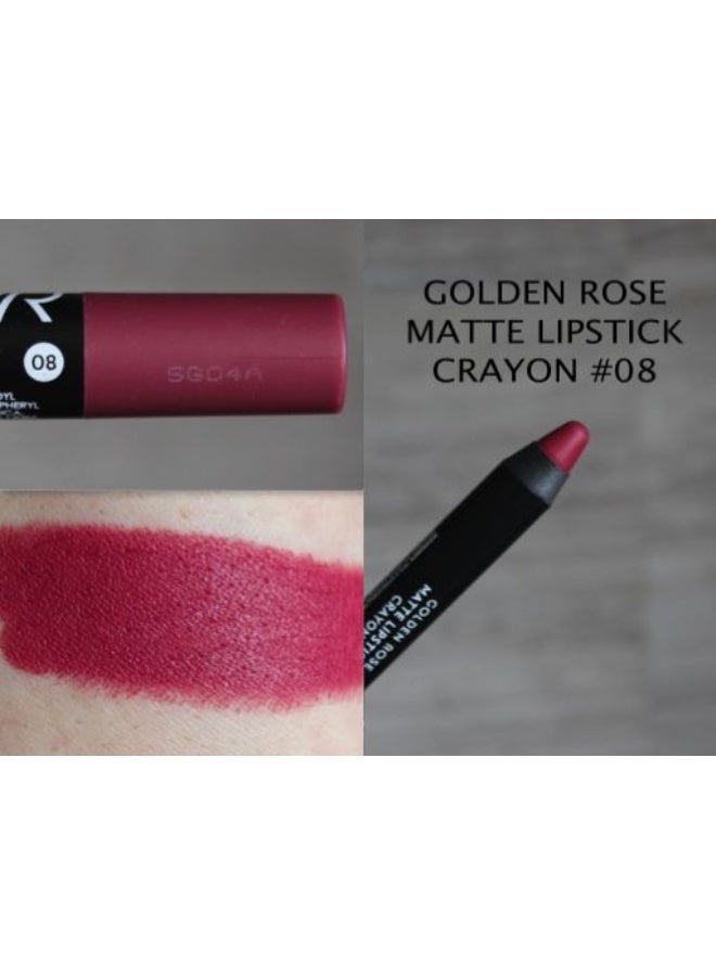 جولدن روز قلم أحمر شفاه مطفي بلون الورد الذهبي - رقم 8 - Image 2