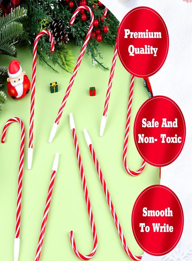 DIYASY 50 Pcs Christmas Candy Cane Pens, Xmas Ball Point Pen Bulk Holiday Gel Pens for Christmas Stocking Stuffers Teacher Gifts Supplies Prize Goodie Bag Fillers - Image 4