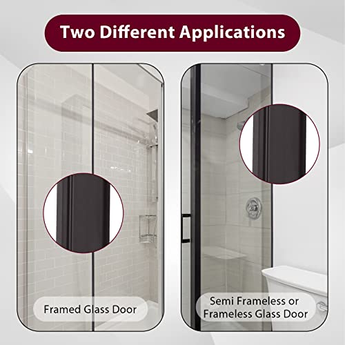 Ximoon Shower Door Magnetic Strip, Flexible Magnetic Strip Shower Insert Replacement for Framed Semi Framed Swinging Glass Shower Door (2 Rolls,63 - Inch Per Roll) - Image 4