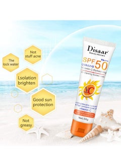 Disaar Vitamin C Organic Sunscreen SPF 50 Oil Free Sunscreen Instant High Protection sunblock cream 50g - pzsku/ZADD82F5813E201166FE1Z/45/_/1726781005/cb4e4628-ba47-4950-9ba6-a7cb574bab06