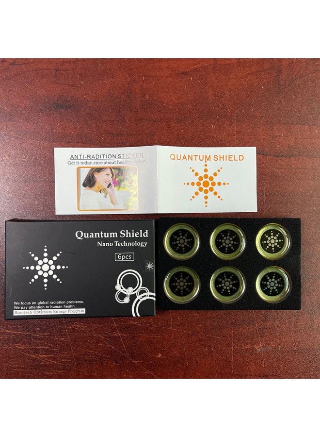 Quantum Shield Mobile Phone Computer Anti-radiation Stickers Shield Silver Round Stickers A Box Of 6 (no Reflection)-Color:Silver (non-reflective) - Image 3