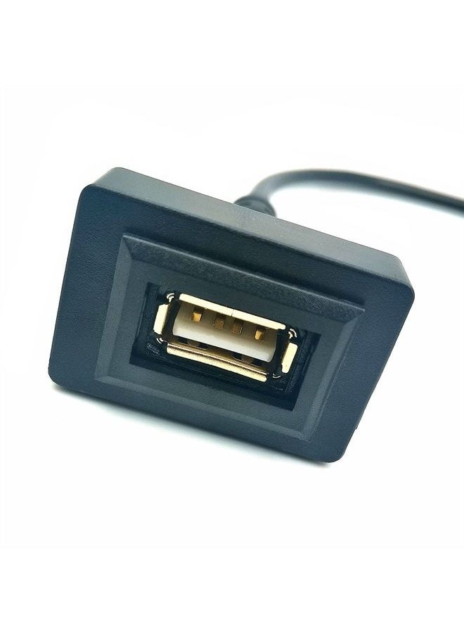 DEVMO - Car Dash Flush Mount USB Port Panel Extension Cable Adapter Compatible with to-yota Vios/ALTIS (35 24mm) - Image 1