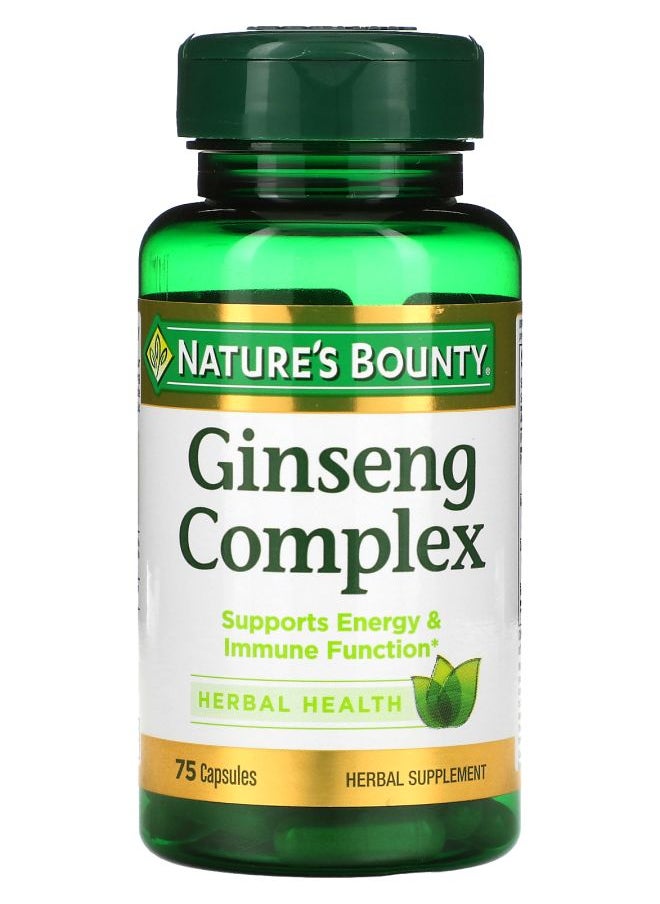 Nature's Ginseng Complex 75 Capsules 