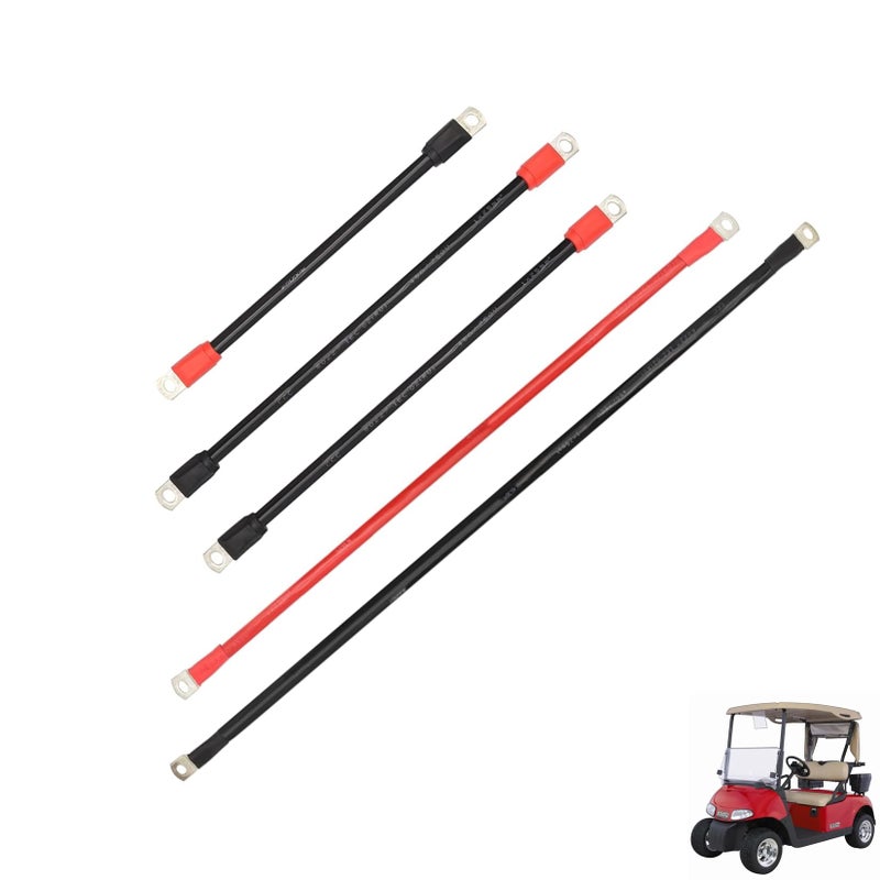 Driveup Golf Cart Battery Cables Wiring Kit for EZGO RXV Models 2 Gauge Battery Wires