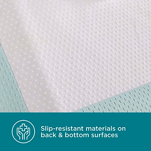 Contours Cozy Infant Sink Bather – Soft Baby Bath Seat for Newborns 0-6 Months, Plush 3D Mesh Cushion, Quick-Dry, Supportive Baby Bathtub for Sink – Mint Blue - Image 5