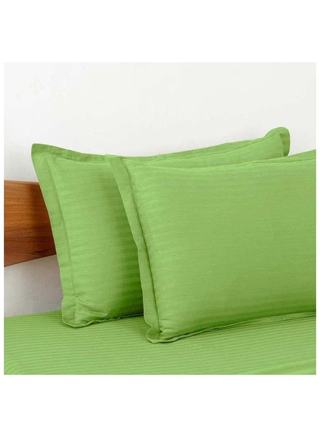 HOTEL COLLECTION Stripe Double Green Duvet Cover set with 2 Pillow Case 220x240 cm - Image 3