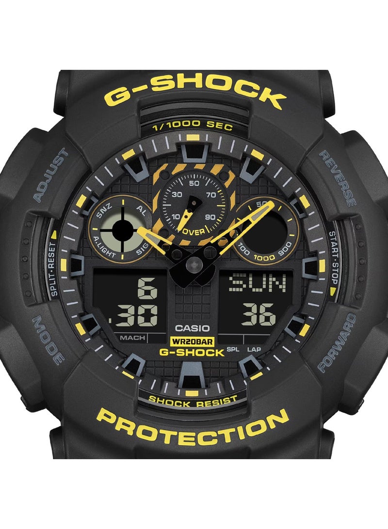 G-SHOCK G-Shock Casual Men's Analog & Digital Black Watch GA-100CY-1ADR  - Image 4