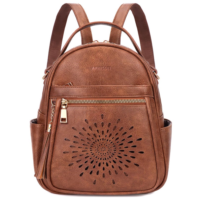 APHISON Backpack Purse for Women Cute PU Leather Backpacks Ladies Casual Lightweight Travel Daypack Waterproof - Image 1