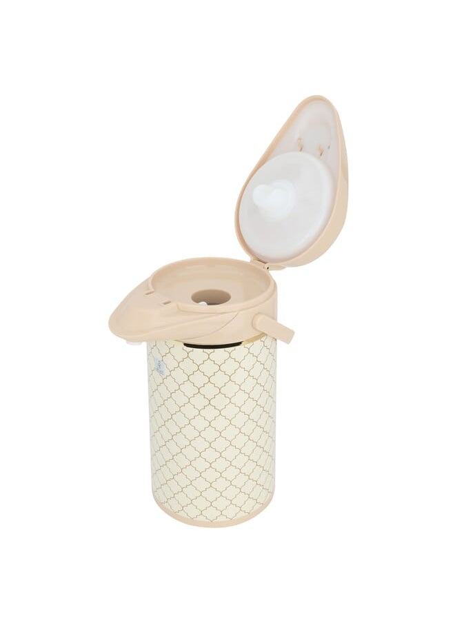Alsaif Gallery - Jaguar Beige Golden Thermos 3L Pressure - Image 1