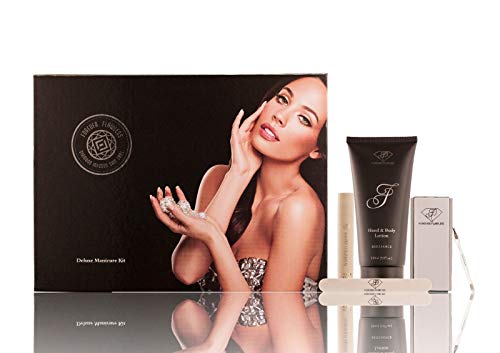 Forever Flawless Forever Flawless Brilliance Nail Care Kit Nail File 4Way Nail Buffer Nutrient Enriched Cuticle Oil for Manicure Pedicure Deluxe Travel Grooming Kit FF99