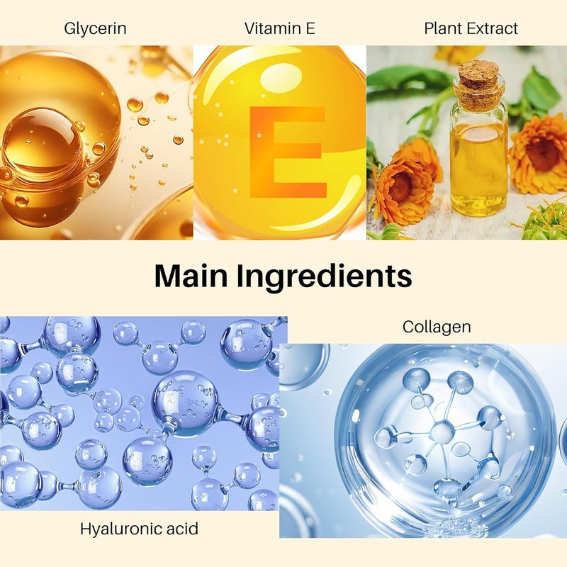 Reengull 40 Pairs 24K Gold Eye Masks Lip Masks Crystal Collagen Under Eye Patches for Puffy Eye Moisturizing Skin Care Lip Eyes Patches for Dark Circles Wrinkles and Fine Lines gold and peach red - Image 3