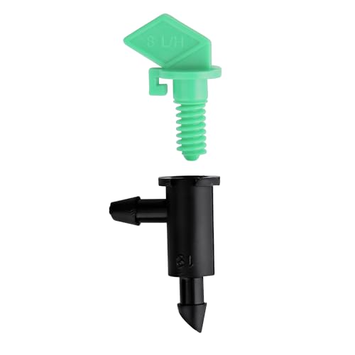 Raindrip 122010B, 2 GPH Take-A-Part Flag Dripper, Drip Irrigation Emitters for Drip Irrigation Gardening Systems, 10-Pack, Black/Green - Image 2