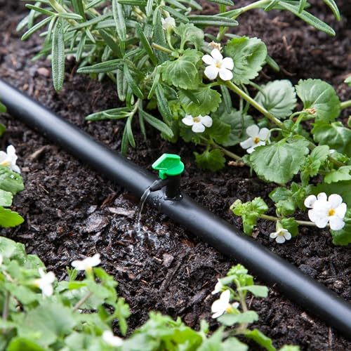 Raindrip 122010B, 2 GPH Take-A-Part Flag Dripper, Drip Irrigation Emitters for Drip Irrigation Gardening Systems, 10-Pack, Black/Green - Image 5
