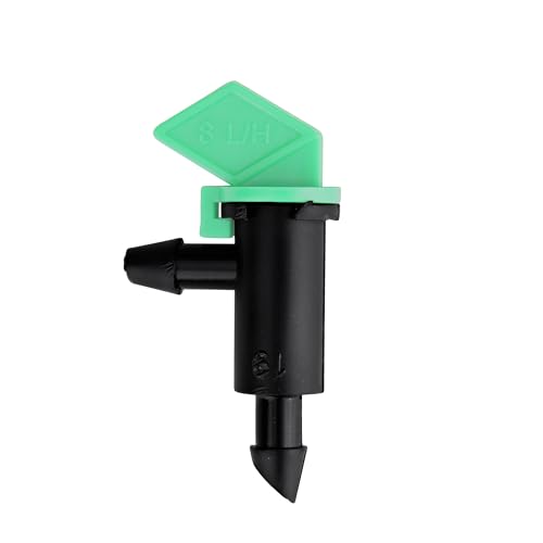 Raindrip 122010B, 2 GPH Take-A-Part Flag Dripper, Drip Irrigation Emitters for Drip Irrigation Gardening Systems, 10-Pack, Black/Green - Image 3