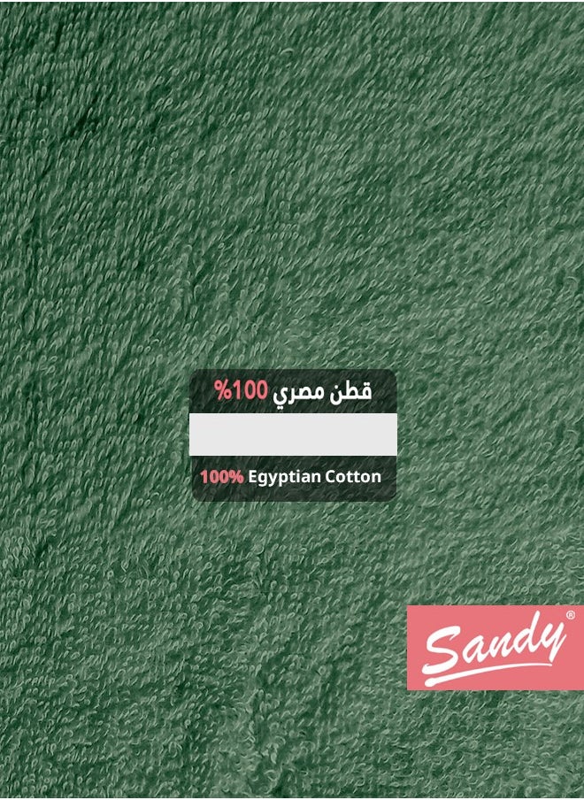 ساندي ساندي منشفة يد فاخرة بجودة الفنادق مصنوعة من القطن بنسبة 100% مصنوعة في مصر - 600 غرام لكل متر مربع، ناعمة وسريعة الجفاف وعالية الامتصاص (4 قطع - 40 × 70 سم) زيتي غامق  - Image 4