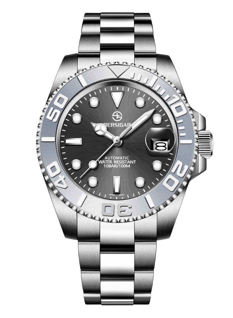 بيرسيجار ساعة Bersigar BG-1651 Luxaura Design أوتوماتيكية من الفولاذ المقاوم للصدأ ومقاومة للماء - Image 1