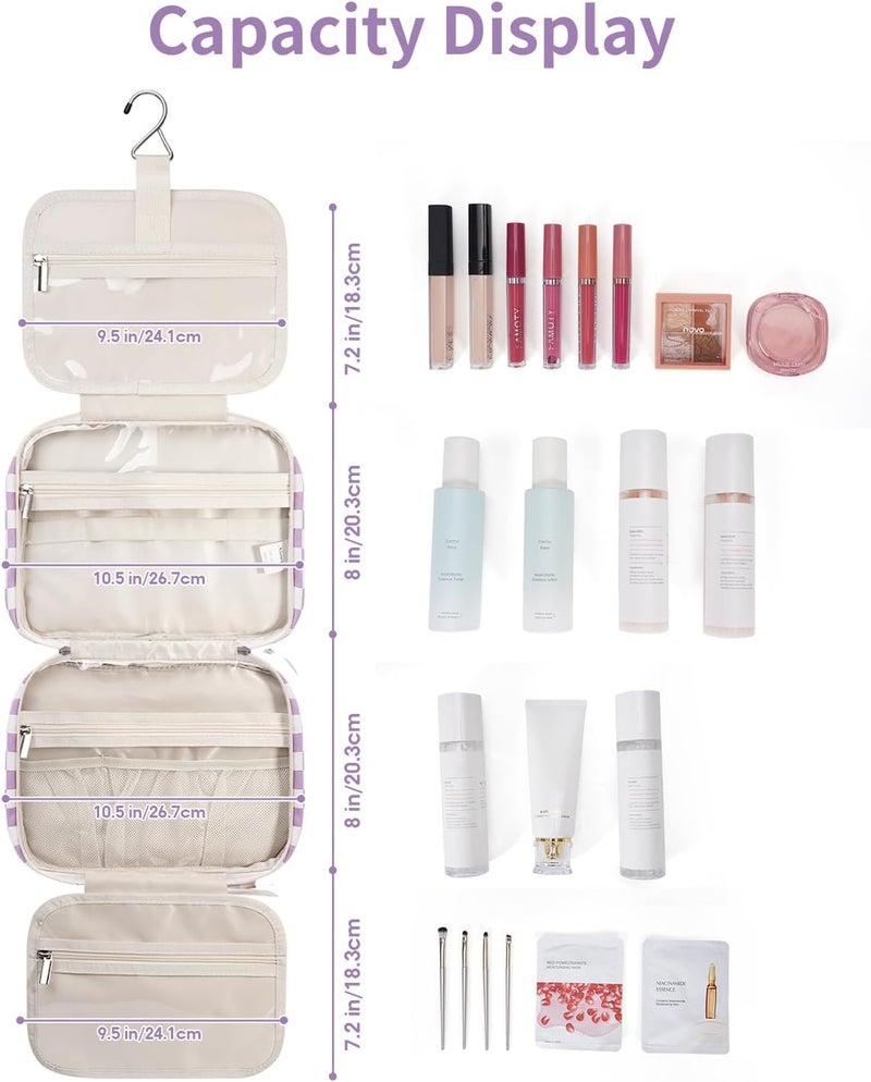 Narwey Travel Hanging Toiletry Bag Women Makeup Bag Organizer Toiletry Accessories Toiletry Bag - Image 4