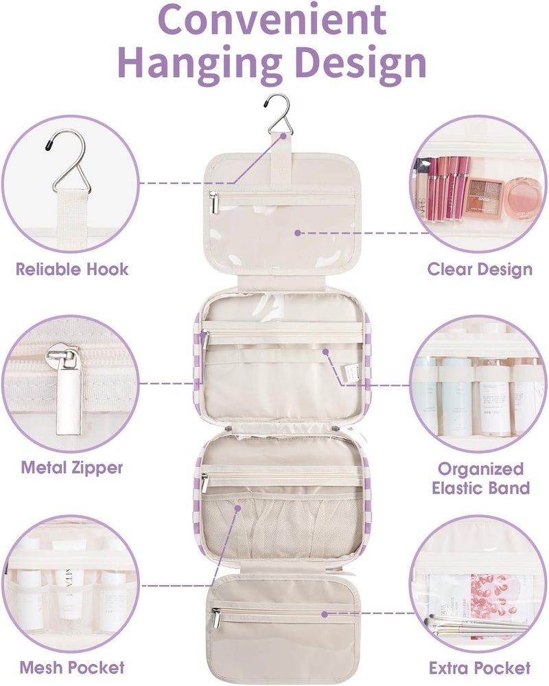 Narwey Travel Hanging Toiletry Bag Women Makeup Bag Organizer Toiletry Accessories Toiletry Bag - Image 3