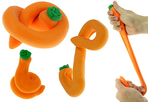 Ja-Ru JARU Stretchy Banana Squishy Carrot 2 Pack Super Squishy Slow Rising Sensory Fidget Fruit Toys for Kids Stress Relief Therapy Autism Toy Bulk Party Favor Classroom Prizes 33403342p - Image 5