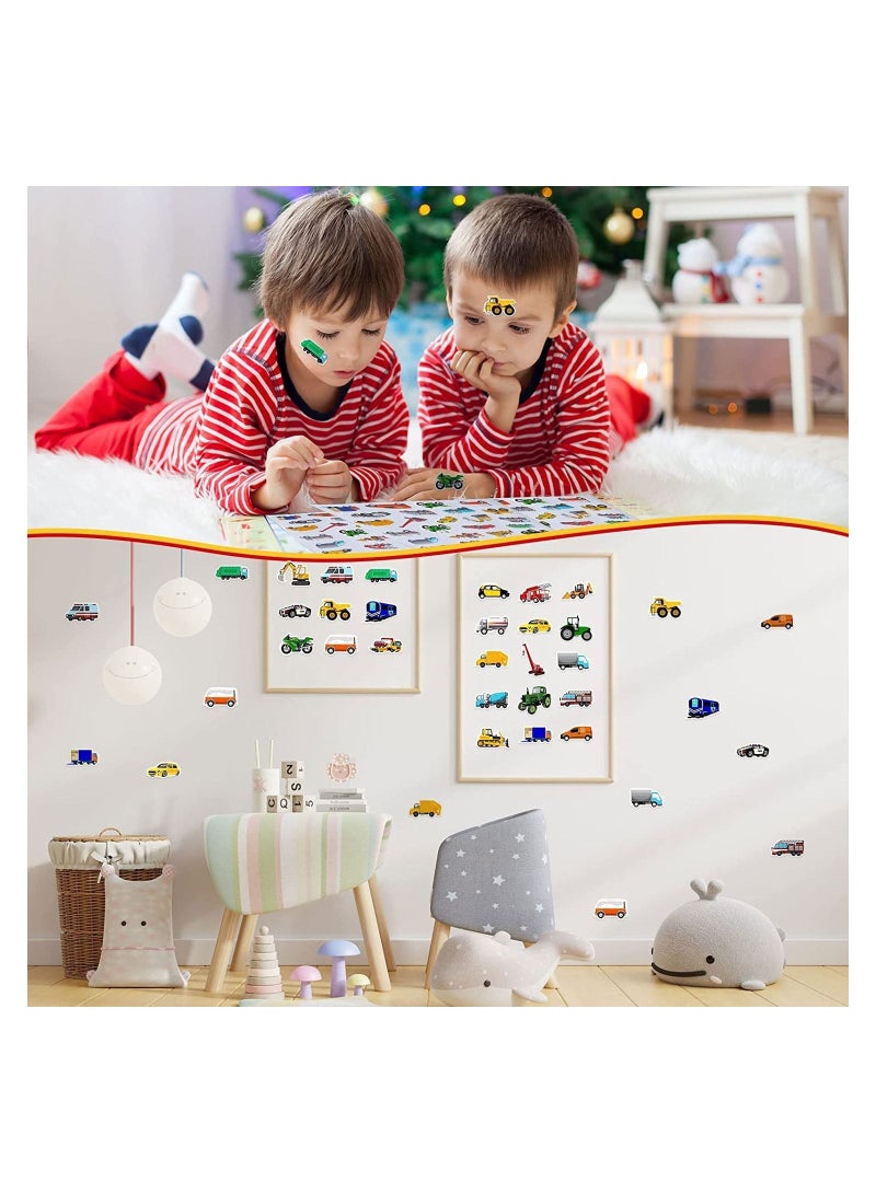 UP TO DATE Sticker car shapes t, 144 pieces of different adhesive stickers for cars to suit children and car lovers. - Image 5