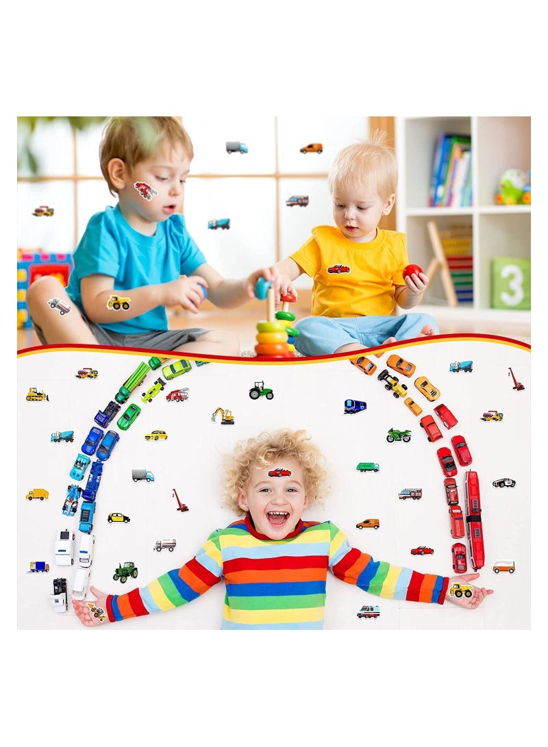 UP TO DATE Sticker car shapes t, 144 pieces of different adhesive stickers for cars to suit children and car lovers. - Image 4