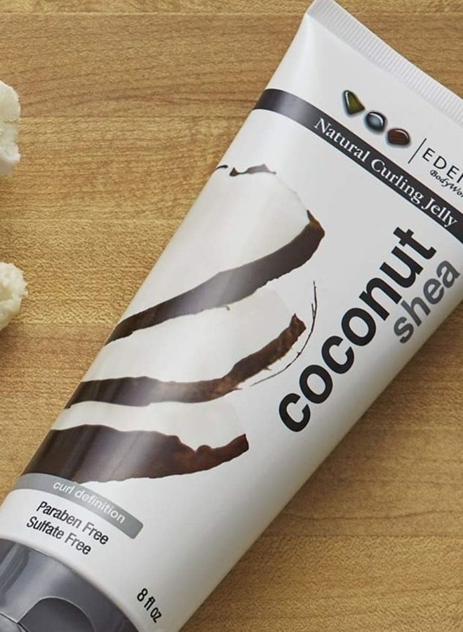 eden bodyworks Coconut Shea Curling Jelly | 8 oz | Define Curls with Medium Hold, Add Shine - Packaging May Vary - Image 4