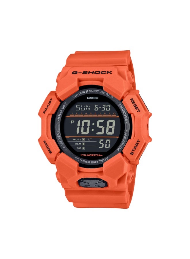 Casio G-Shock GD-010-4A, Digital Watch, Shock Resistant, 200M Water Resistance, Resin Band and Case, LED Light, World Time, Stopwatch, Countdown Timer, 5 Alarms, Auto Calendar - Image 1
