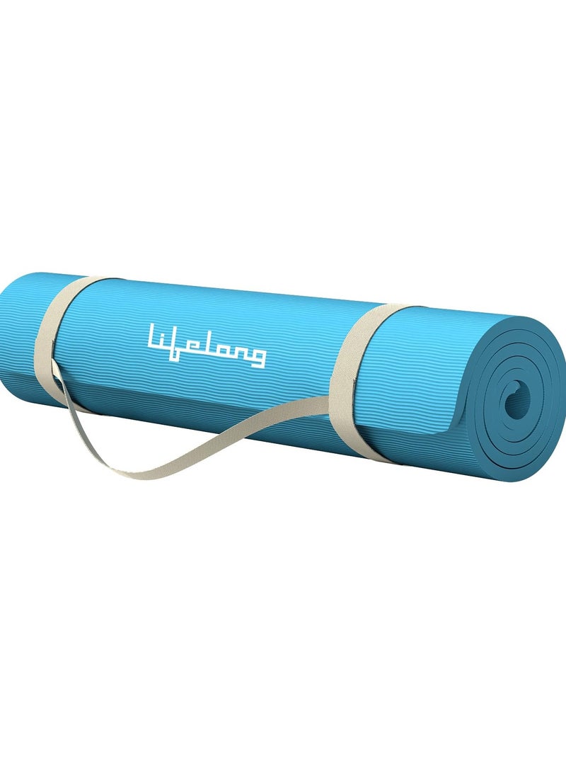 Lifelong Yoga mat for Women & Men EVA Material (4mm) Anti-Slip for Gym Workout  - Image 1