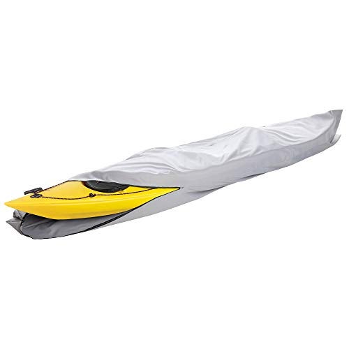 iCover i COVER 13ft Kayak Cover- Water Proof 600D Heavy Duty Kayaks/Canoe Covers Fits Canoes or Paddleboards up to 13ft Long and Beam Width up to 30in, Grey - Image 1
