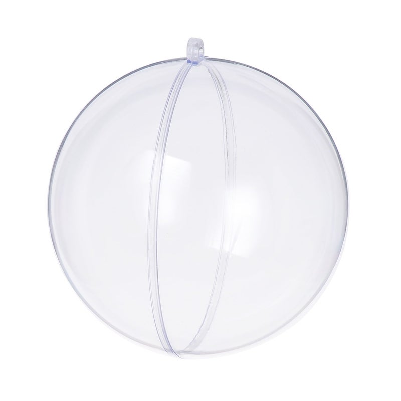 Clear Christmas OrnamentsPack of 10 Individual 100mm Clear Plastic Ornaments for Crafts by S SEEKINGTAG