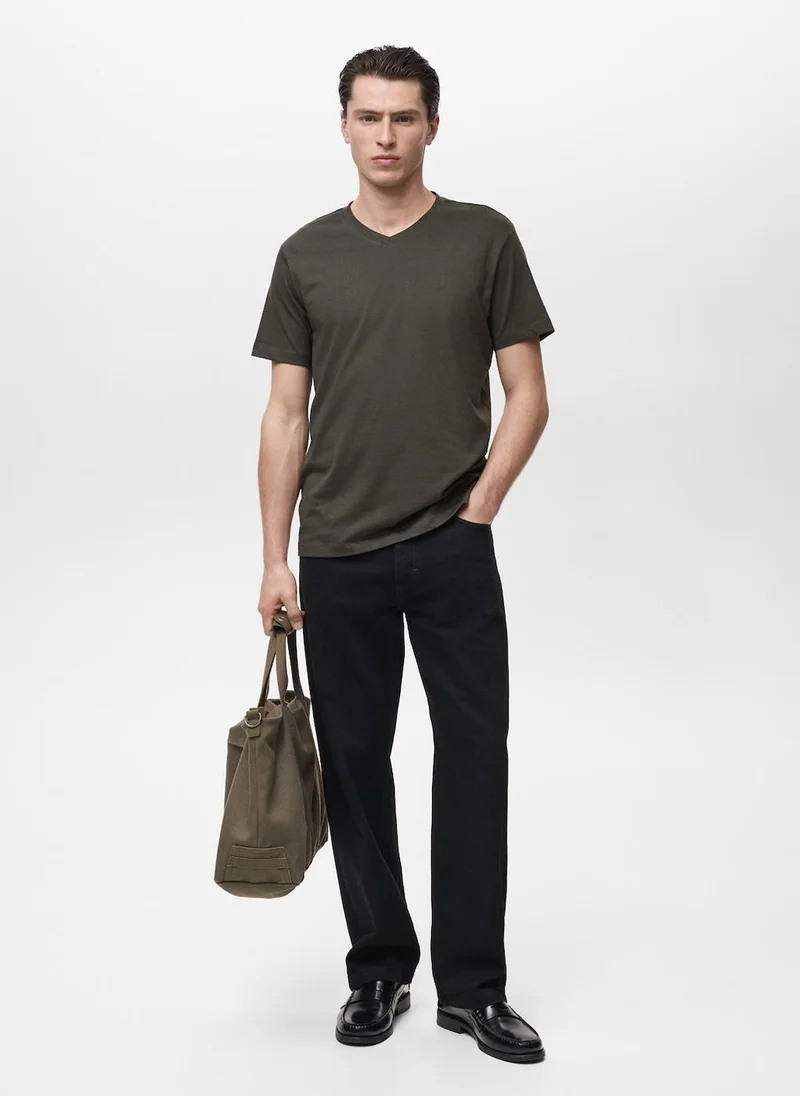 Mango Man V-Neck T-Shirt