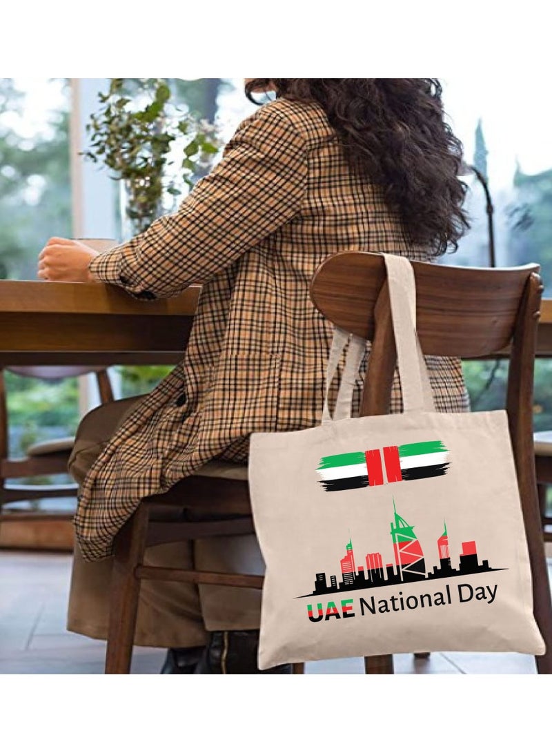 UAE National Day Printed Canvas Cotton Bags-Reusable Bags  - Image 3