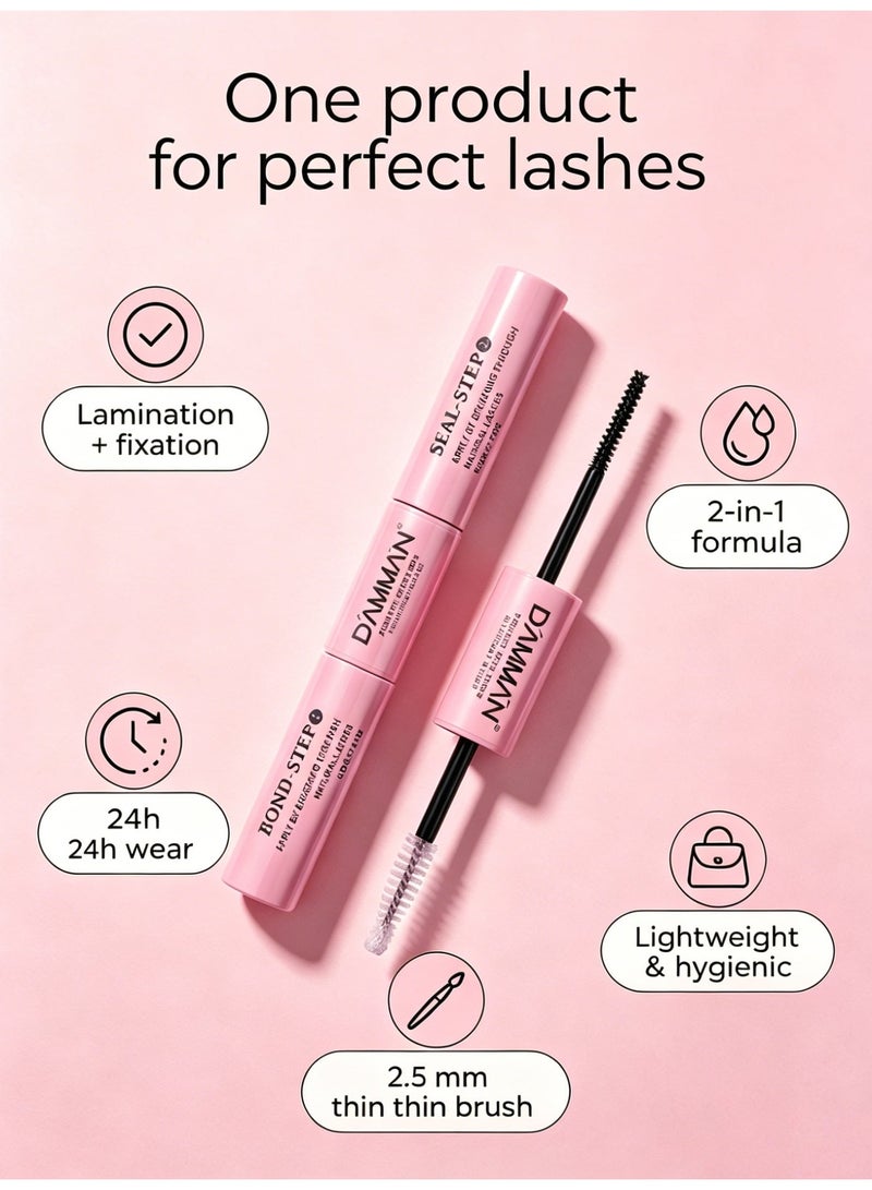 D'AMMA'N Lash Bond and Seal Cluster Lash Glue False Lash Adhesive Upgraded 2 in 1 DIY Eyelash Extension Adhesive Glue Super Strong Hold 72 Hours Waterproof Cluster Eyelash Glue - Image 2
