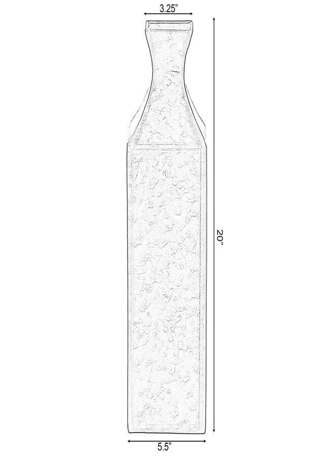 يونيك وايز مزهرية أرضية ذهبية اللون على شكل زجاجة معدنية عتيقة الطراز، مقاس 20 بوصة، مناسبة للمدخل، غرفة المعيشة، غرفة الطعام، ديكور المنزل، قطعة مركزية، قطعة زخرفية، مستوحاة من الطراز القديم، قطعة أنيقة طويلة مميزة، متوسطة الحجم - Image 4