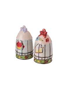 Dania Ceramic salt and pepper box set cage decor  - Image 1