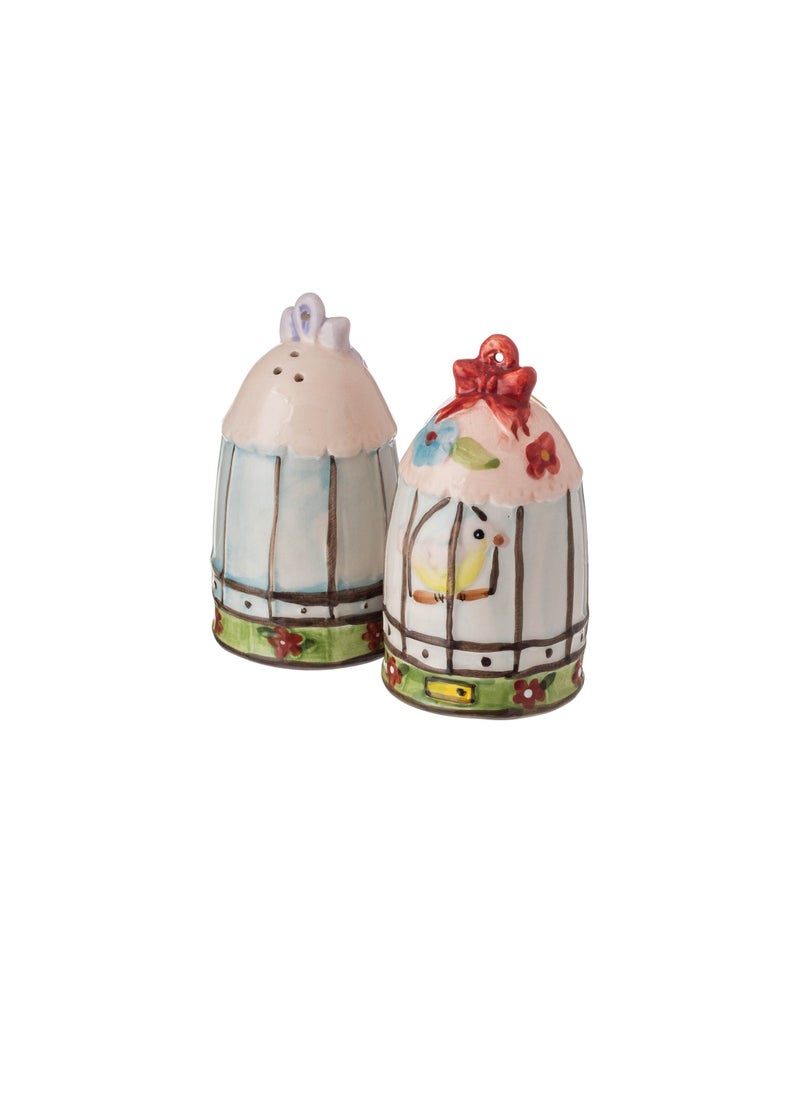 Dania Ceramic salt and pepper box set cage decor  - Image 2