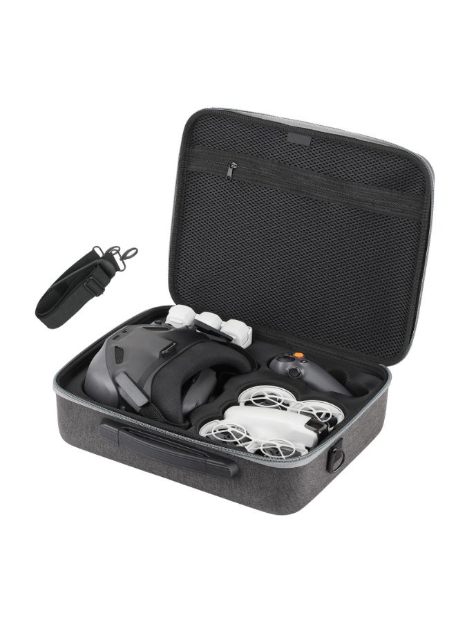 SYOSI Neo Goggles N3 Carrying Case, Portable Storage Shoulder Bag For DJI Neo Drone Accessories, Fits For DJI Goggles N3, RC Motion 3 Controller, Portable PU Leather Storage Neo Shoulder Bag  - Image 1